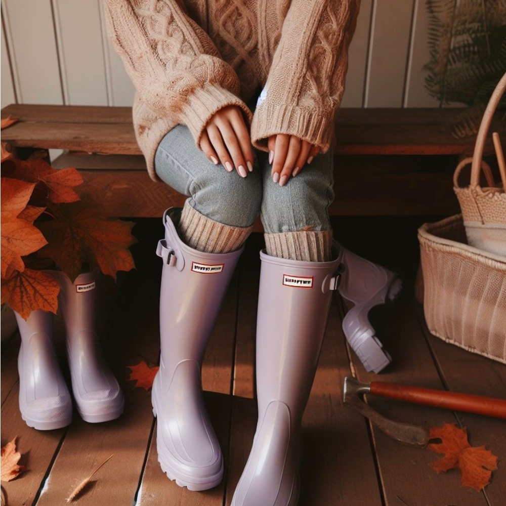 Hunter Boots - Purple - Tall NWOT - Picture 14 of 14